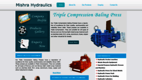 What Mishrahydraulics.com website looked like in 2019 (4 years ago)