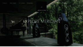 What Meridian-audio.com website looked like in 2019 (4 years ago)