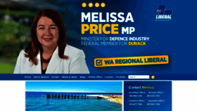 What Melissapricemp.com.au website looked like in 2019 (4 years ago)