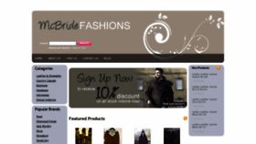What Mcbridefashions.com website looked like in 2019 (4 years ago)