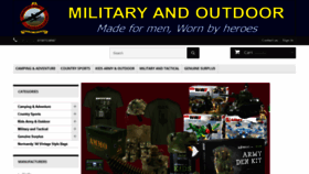 What Militaryandoutdoor.co.uk website looked like in 2019 (4 years ago)