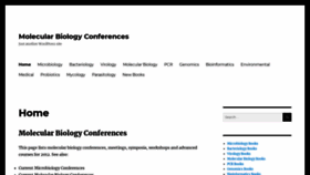 What Molecularbiologyconference.com website looked like in 2019 (4 years ago)