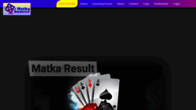 What Matkaresult.co website looked like in 2019 (4 years ago)