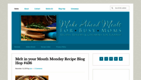 What Makeaheadmealsforbusymoms.com website looked like in 2019 (4 years ago)