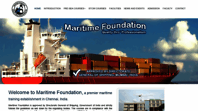 What Maritime-foundation.com website looked like in 2019 (4 years ago)