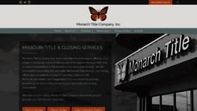 What Monarchtitle.com website looked like in 2019 (4 years ago)