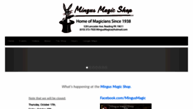 What Mingusmagic.com website looked like in 2019 (4 years ago)
