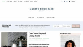 What Makinghomebase.com website looked like in 2019 (4 years ago)