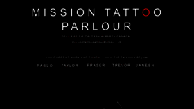 What Missiontattooparlour.com website looked like in 2019 (4 years ago)