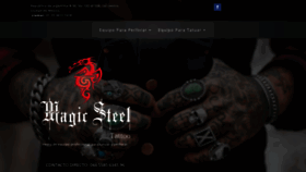 What Magicsteeltattoo.com website looked like in 2019 (4 years ago)