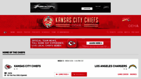 What M.kcchiefs.com website looked like in 2019 (4 years ago)