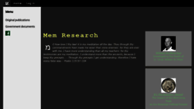 What Memresearch.org website looked like in 2019 (4 years ago)