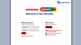 What Myhondabenefits.com website looked like in 2019 (4 years ago)