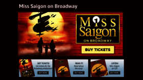 What Misssaigonthemusical.com website looked like in 2019 (4 years ago)