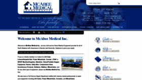 What Mcabeemedical.com website looked like in 2019 (4 years ago)