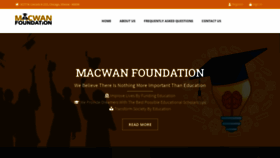 What Macwanfoundation.org website looked like in 2019 (5 years ago)