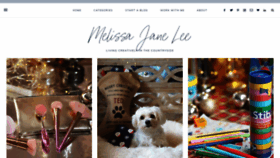 What Melissajanelee.com website looked like in 2019 (4 years ago)
