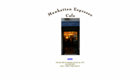 What Manhattanespressocafe.com website looked like in 2019 (4 years ago)