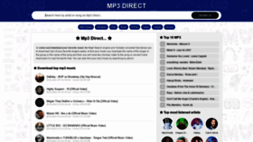 What Mp3-direct.com website looked like in 2019 (4 years ago)