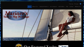 What Marinersyachts.us website looked like in 2019 (4 years ago)