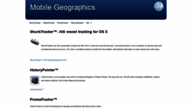 What Mobilegeographics.com website looked like in 2019 (4 years ago)