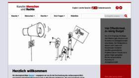 What Menschenundrechte.de website looked like in 2019 (4 years ago)