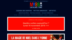What My89.fr website looked like in 2019 (4 years ago)