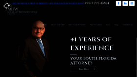 What Mhwlawfirm.com website looked like in 2019 (4 years ago)