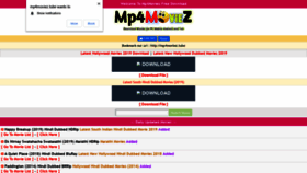 What Mp4moviez.tube website looked like in 2019 (4 years ago)