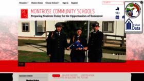 What Montroseschools.org website looked like in 2019 (5 years ago)