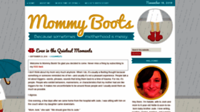 What Mommyboots.com website looked like in 2019 (4 years ago)