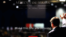 What Marcusdemaria.com website looked like in 2019 (4 years ago)