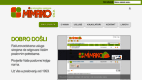 What Mimako.hr website looked like in 2019 (4 years ago)