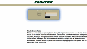 What Myfrontier.org website looked like in 2019 (4 years ago)