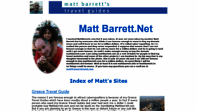 What Mattbarrett.net website looked like in 2019 (4 years ago)