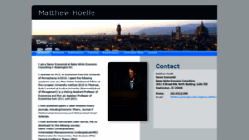 What Matthew-hoelle.com website looked like in 2019 (4 years ago)