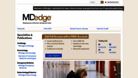 What Mdedge.com website looked like in 2019 (4 years ago)