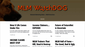 What Mlmwatchdog.com website looked like in 2019 (4 years ago)