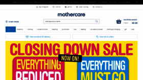 What Mothercare.com website looked like in 2019 (4 years ago)
