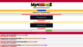 What Mp4moviez.cc website looked like in 2019 (4 years ago)
