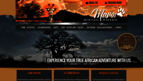 What Maroiconservancy.co.za website looked like in 2019 (4 years ago)
