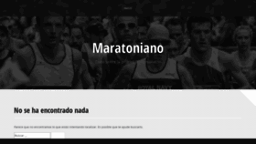 What Maratoniano.es website looked like in 2019 (4 years ago)