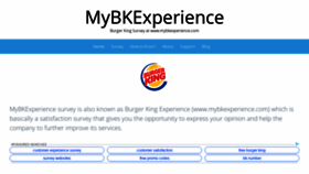 What Mybkexperience.onl website looked like in 2019 (4 years ago)