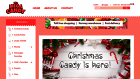 What Megacandy.no website looked like in 2019 (4 years ago)