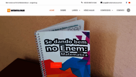 What Matematica.com.br website looked like in 2019 (4 years ago)