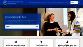 What Mskcc.com website looked like in 2019 (4 years ago)