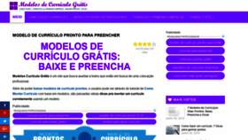 What Modeloscurriculogratis.com.br website looked like in 2019 (4 years ago)