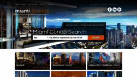 What Miami.condos website looked like in 2019 (4 years ago)