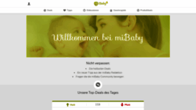 What Mibaby.de website looked like in 2019 (4 years ago)