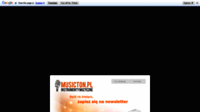 What Musicton.pl website looked like in 2019 (4 years ago)